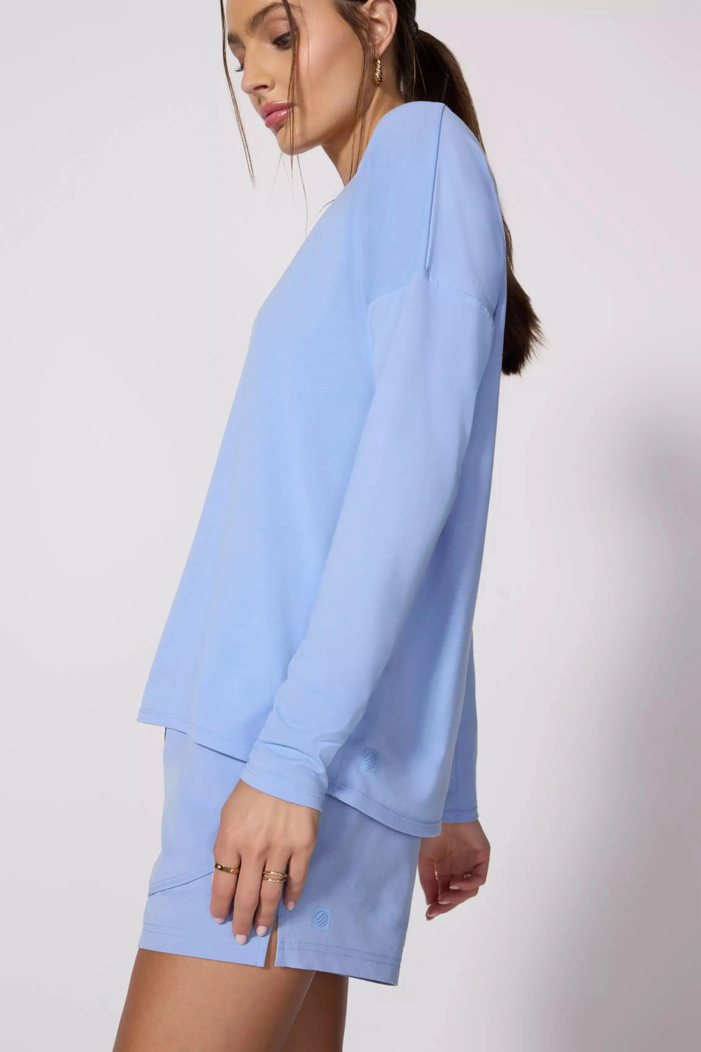 Performance Knit Long Sleeve Tee - Hydrangea sold by MPG product image thumbnail 4
