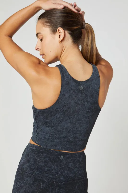 Ayaka Vital High-Neck Washed Medium Support Sports Bra sold by MPG