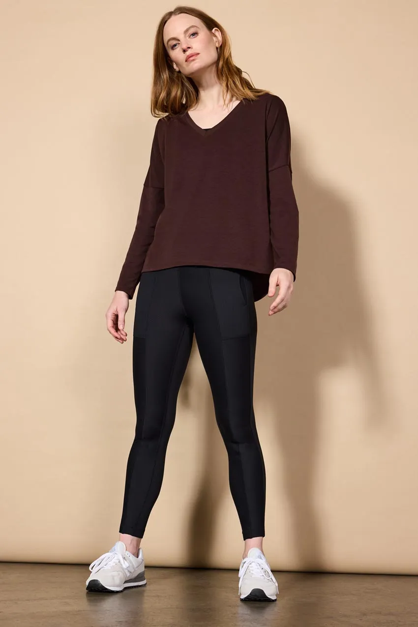 Dynamic Recycled Polyester V-Neck Relaxed Long Sleeve Shirt sold by MPG product image thumbnail 2