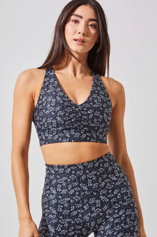 Euphoria Intricate Strap Recycled Light Support Sports Bra sold by MPG