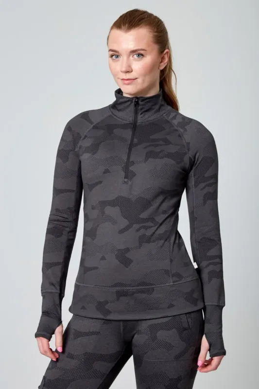 Camo Jacquard Half Zip sold by MPG
