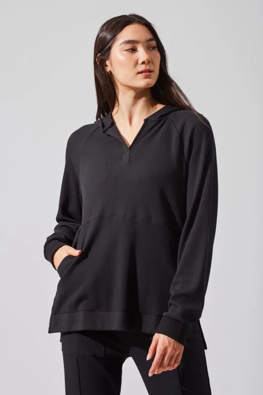 Taylor Waffle-Knit Hoodie made by Warehouse