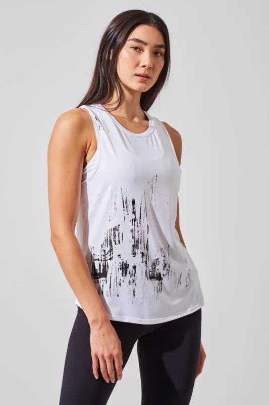 Thriller Polyester Printed Tank Top made by Warehouse