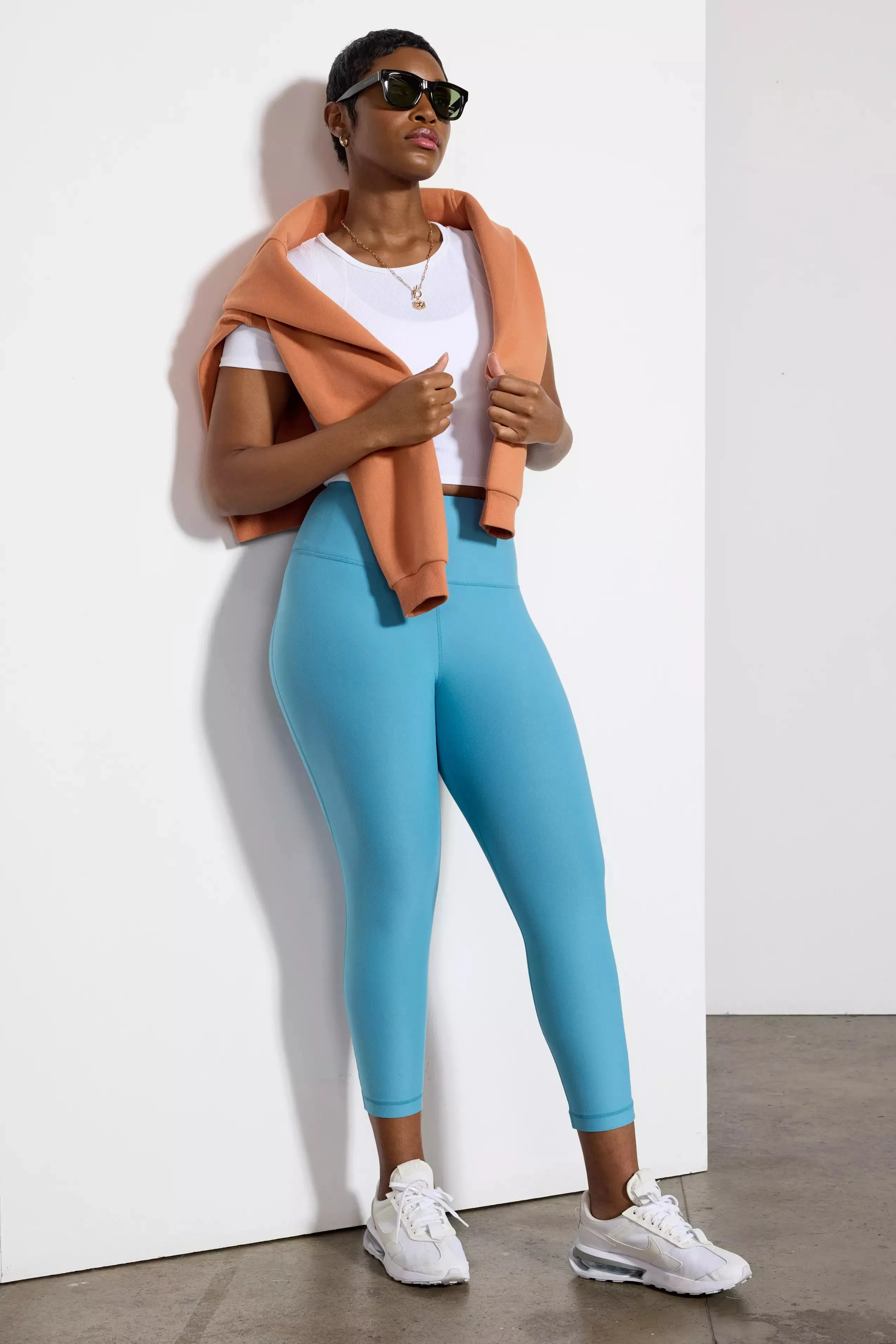 Explore High-Waisted Capri 21" Peached sold by MPG
