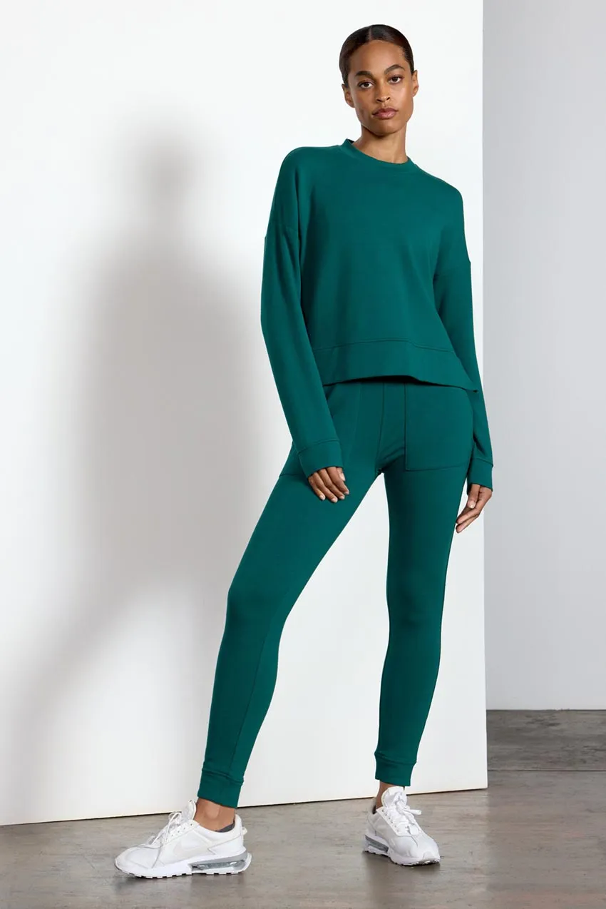 Serenity TENCEL™ Modal Cropped Crew Neck with Zip Slits sold by MPG product image thumbnail 2