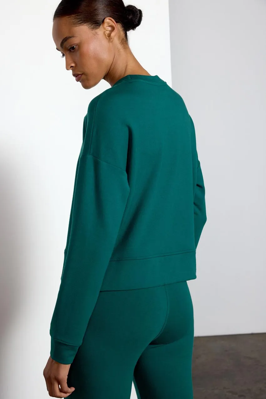 Serenity TENCEL™ Modal Cropped Crew Neck with Zip Slits sold by MPG product image thumbnail 3
