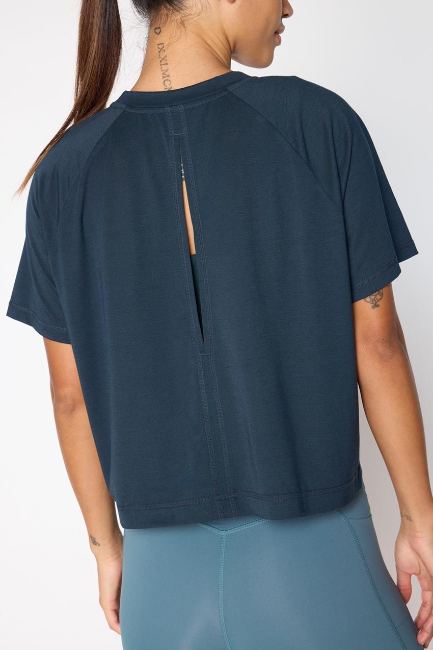 Dynamic Recycled Polyester Key-Hole Back Stink-Free Short Sleeve Shirt sold by MPG product image thumbnail 4