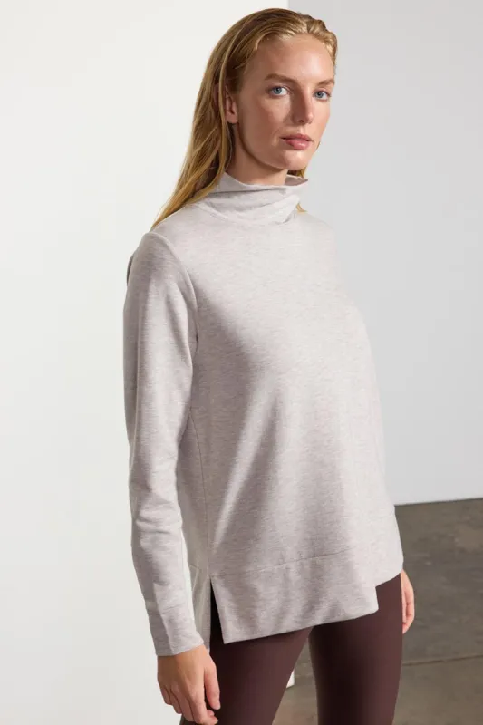 Serene Recycled Polyester TENCEL™ Modal Funnel Neck Pullover sold by MPG