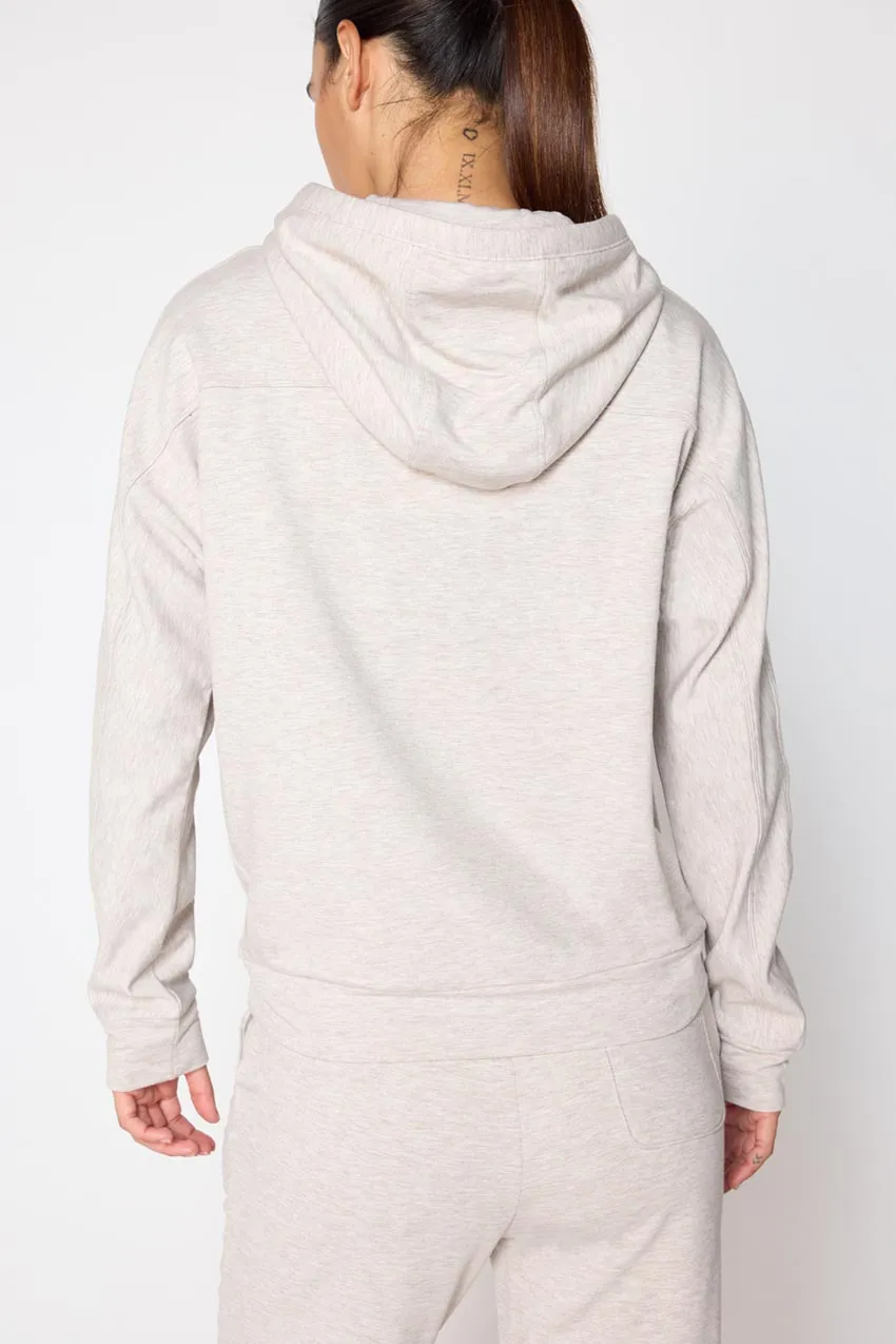 Serene Recycled Polyester TENCEL™ Modal Relaxed Hoodie with Placket sold by MPG product image thumbnail 4