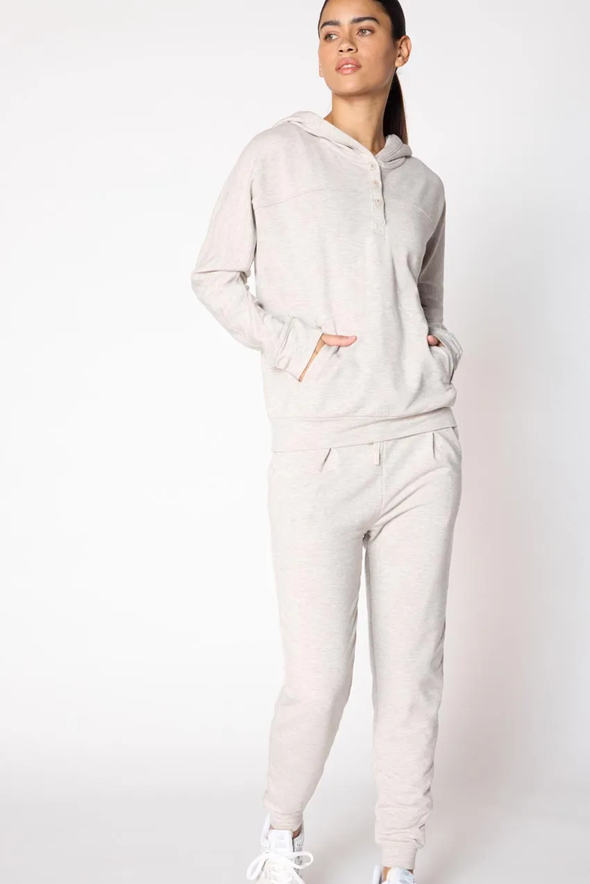 Serene Recycled Polyester TENCEL™ Modal Relaxed Hoodie with Placket sold by MPG product image thumbnail 3