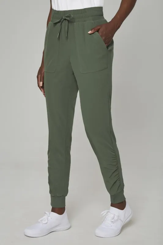 Women’s Woven Ruched Pant made by Mondetta