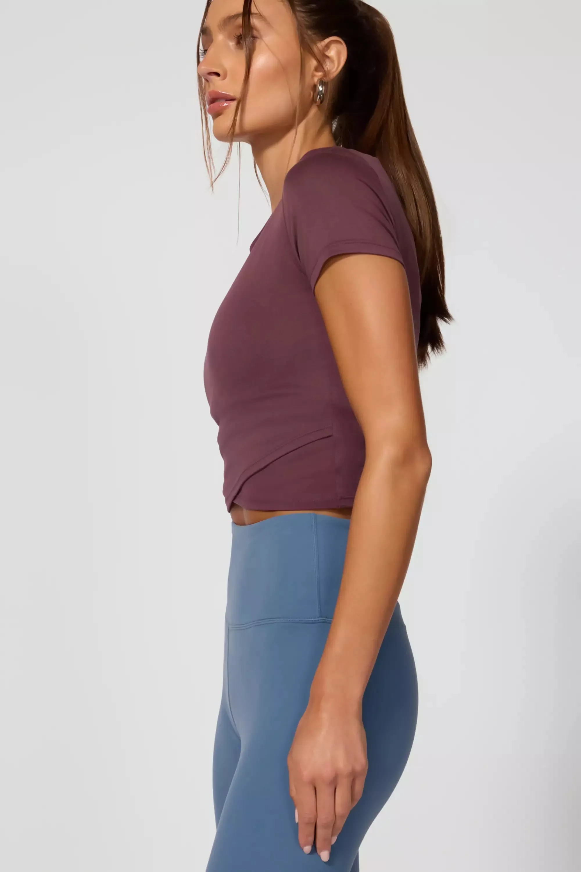 Pace Wrap Tee - Huckleberry sold by MPG product image thumbnail 3