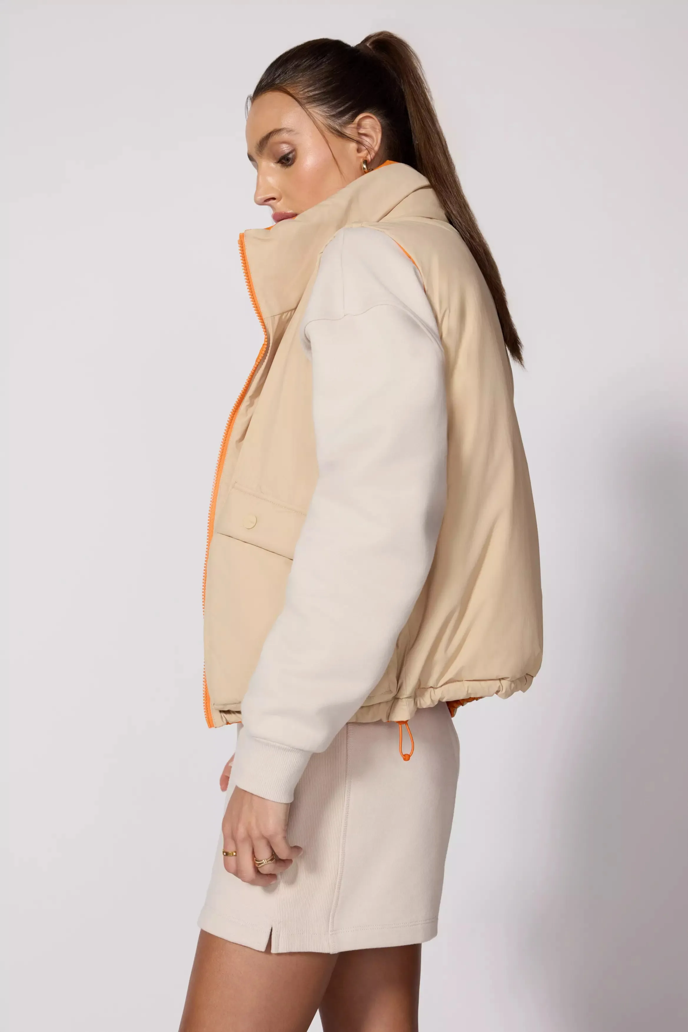 Captivate Reversible Vest - Irish Cream/Orange sold by MPG product image thumbnail 4