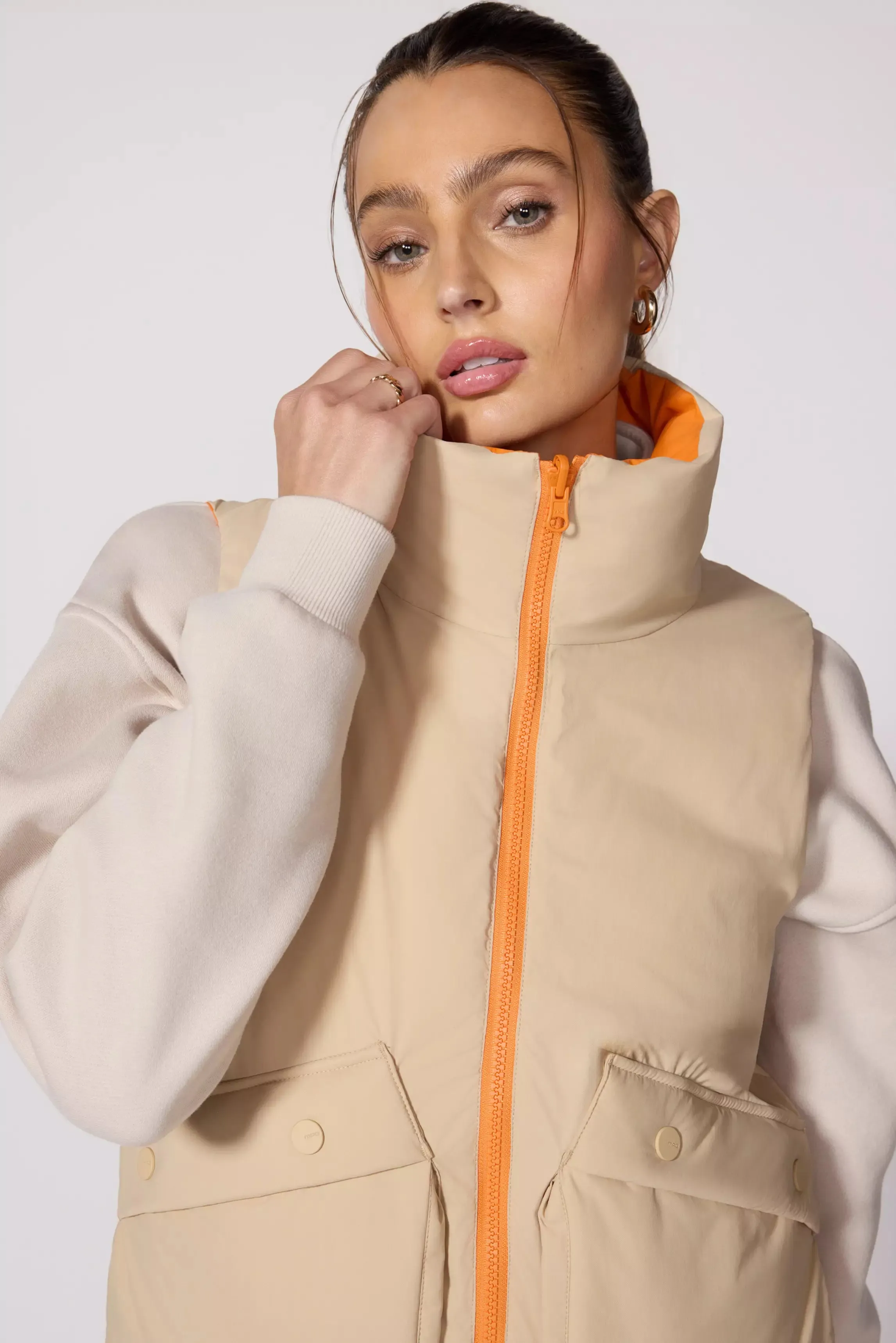 Captivate Reversible Vest - Irish Cream/Orange sold by MPG product image thumbnail 5