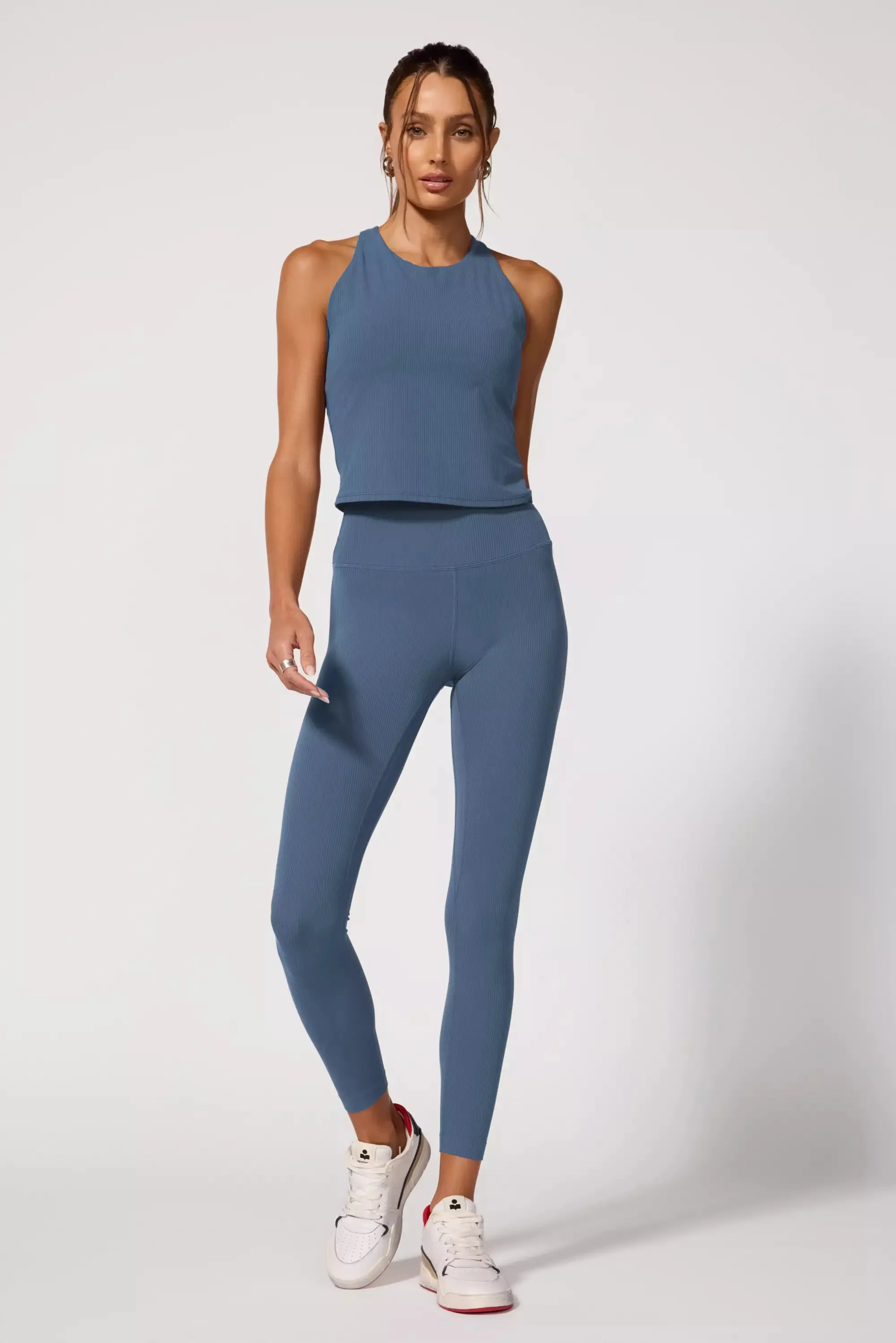Ribbed Legging - Petrol Blue sold by MPG