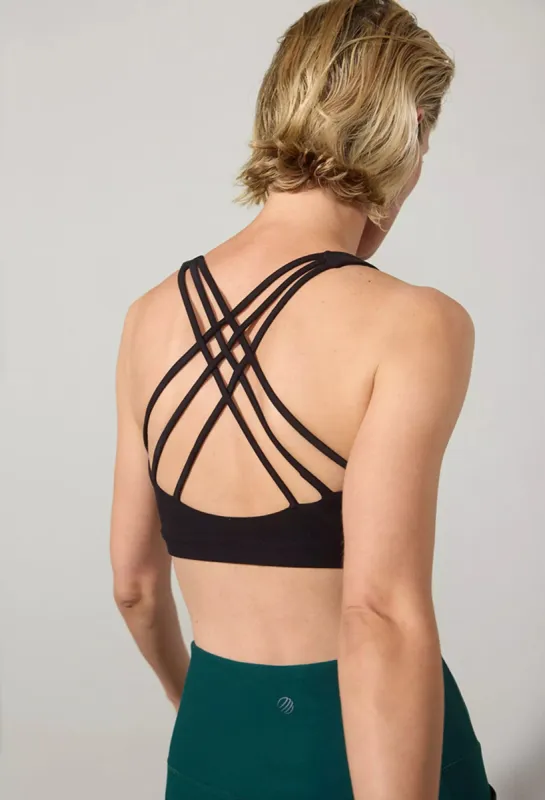 Explore Strappy Bra Peached - Black sold by MPG
