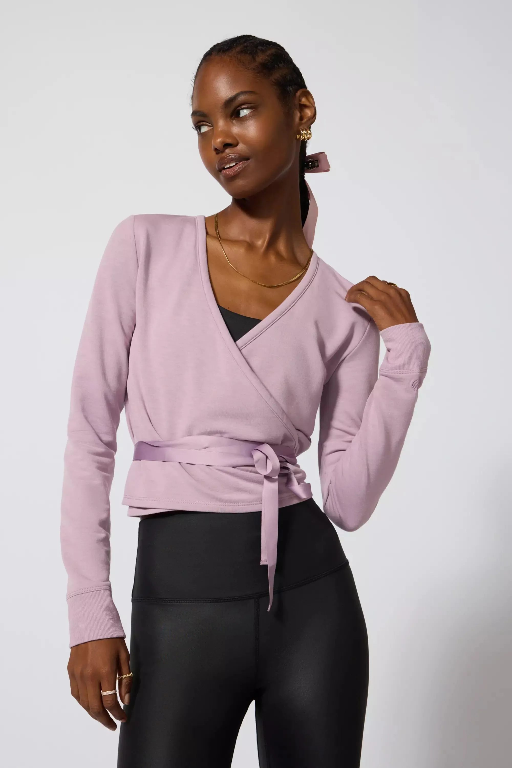 Ballet Wrap Sweatshirt - Sea Fog sold by MPG