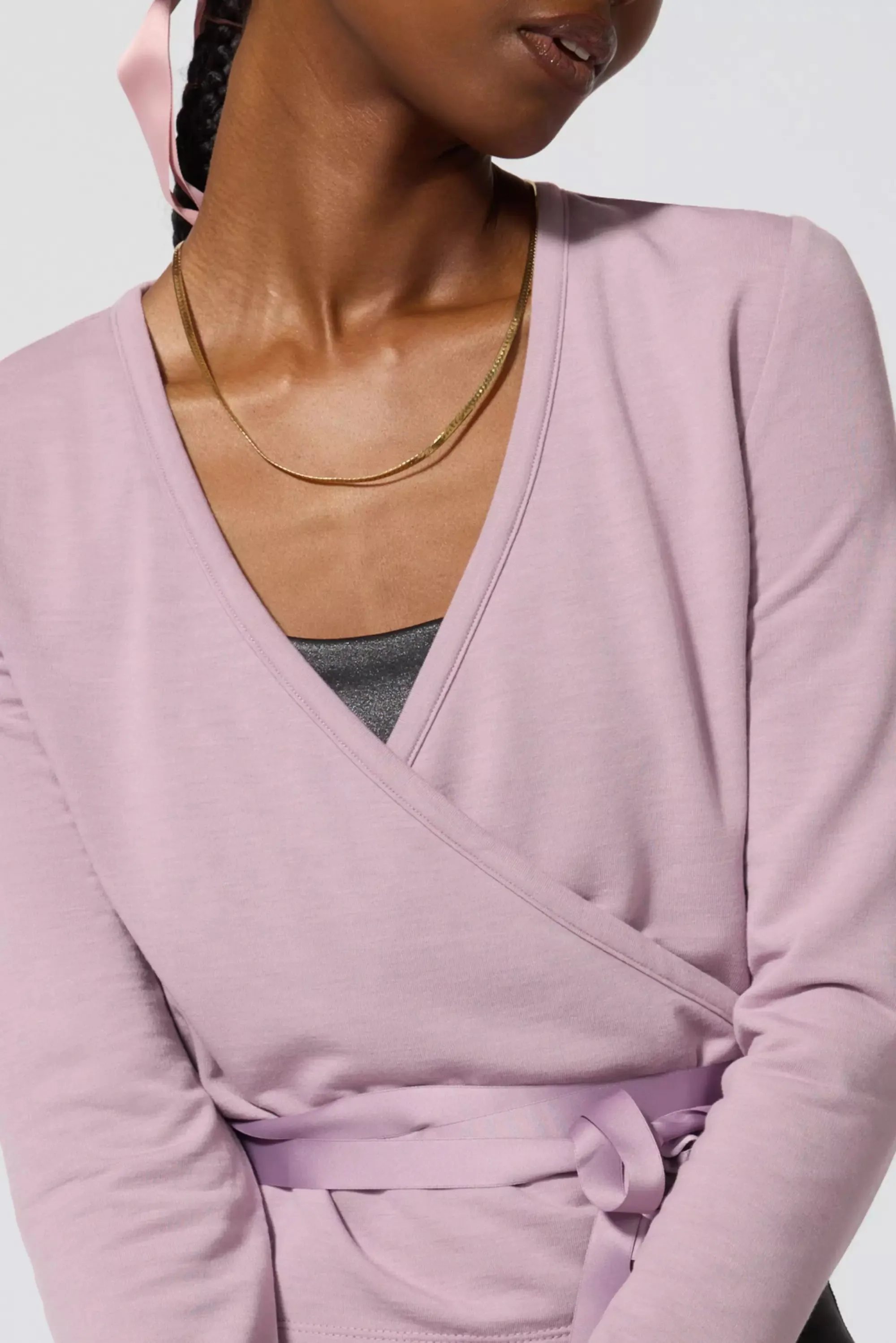 Ballet Wrap Sweatshirt - Sea Fog sold by MPG product image thumbnail 4