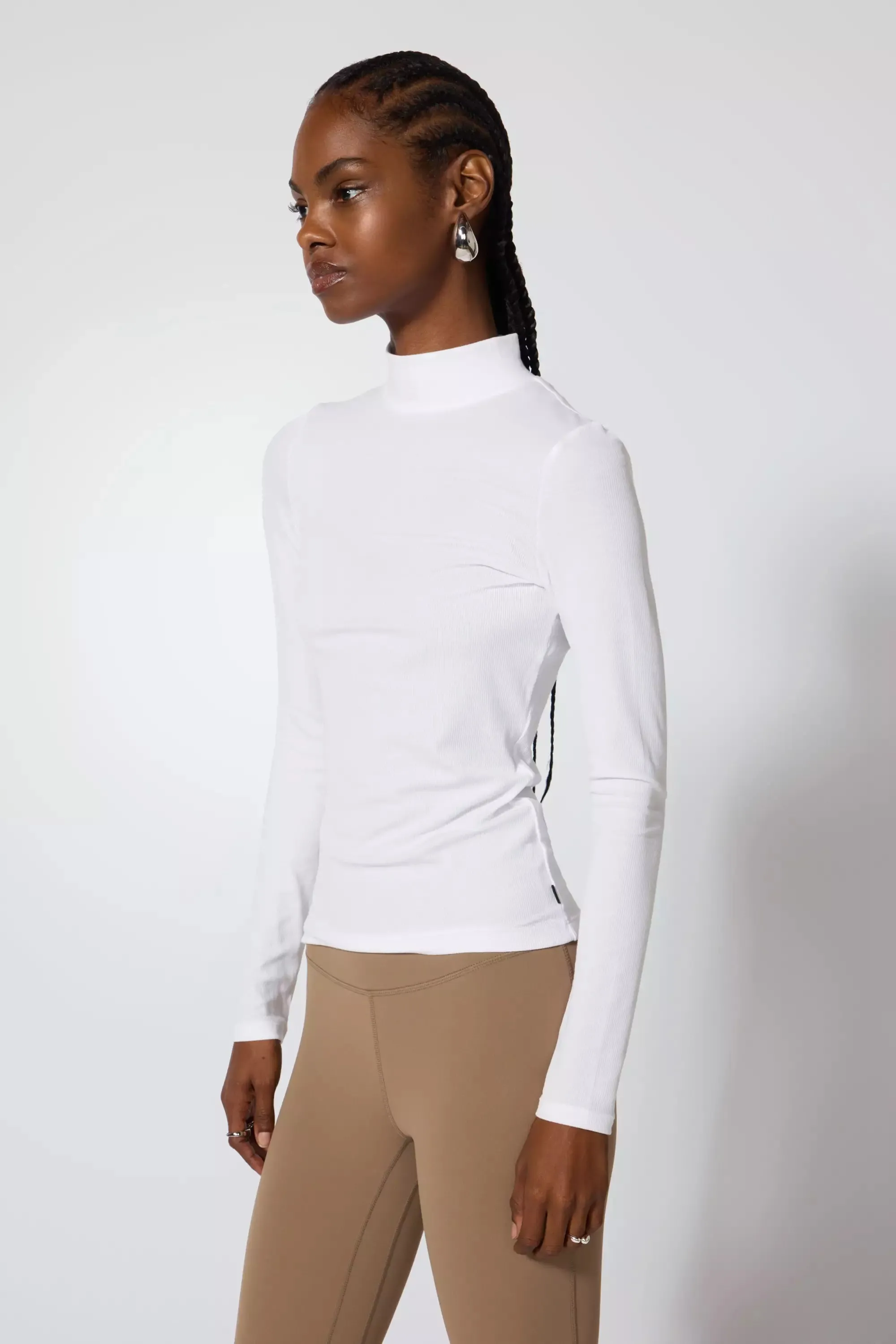 '90s Mock Neck - Brilliant White sold by MPG product image thumbnail 4