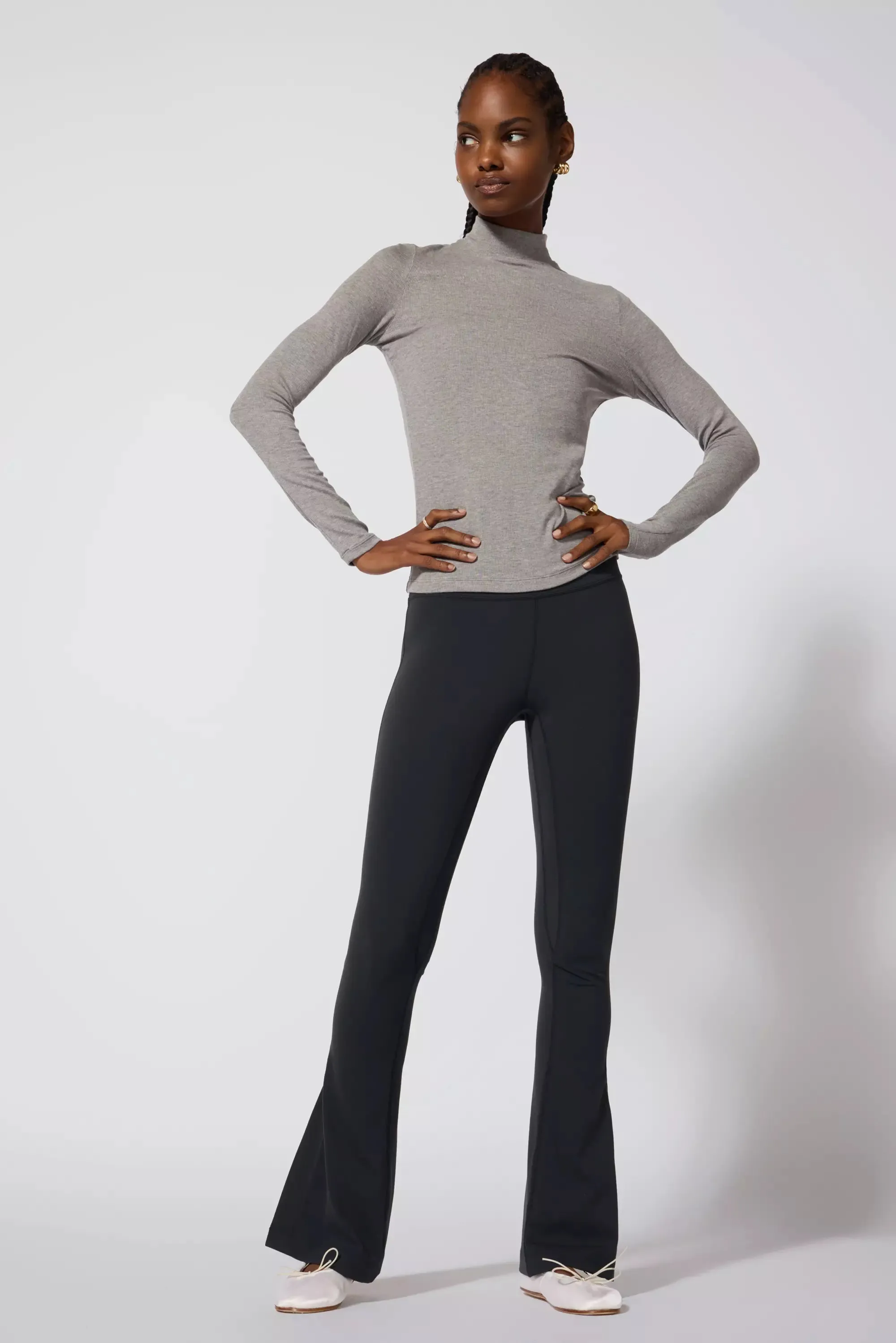 '90s Mock Neck - Htr Steel Grey sold by MPG product image thumbnail 2