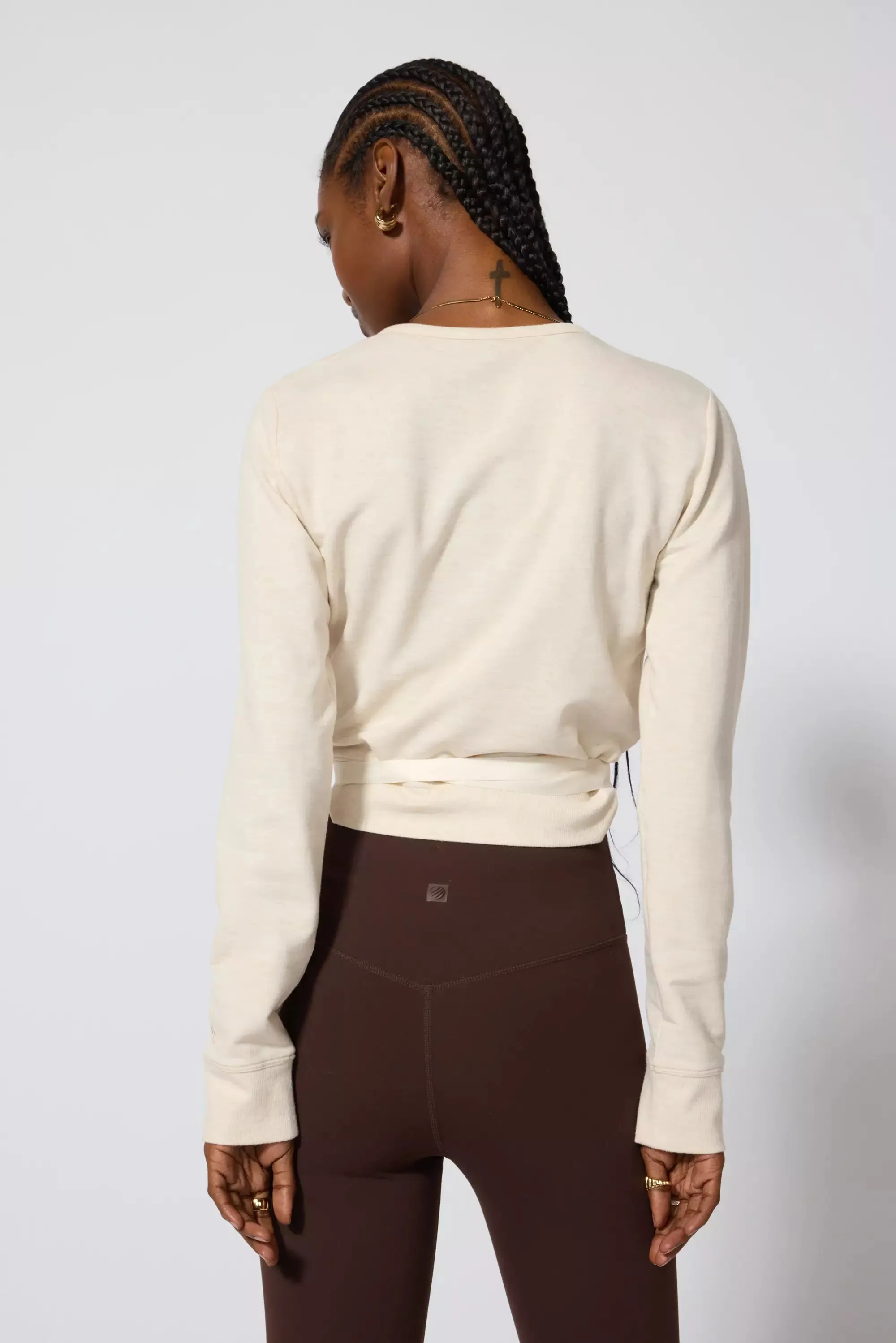 Ballet Wrap Sweatshirt - Htr Birch sold by MPG product image thumbnail 4