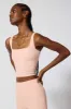 Ribbed Crop Tank - Rose Cloud sold by MPG