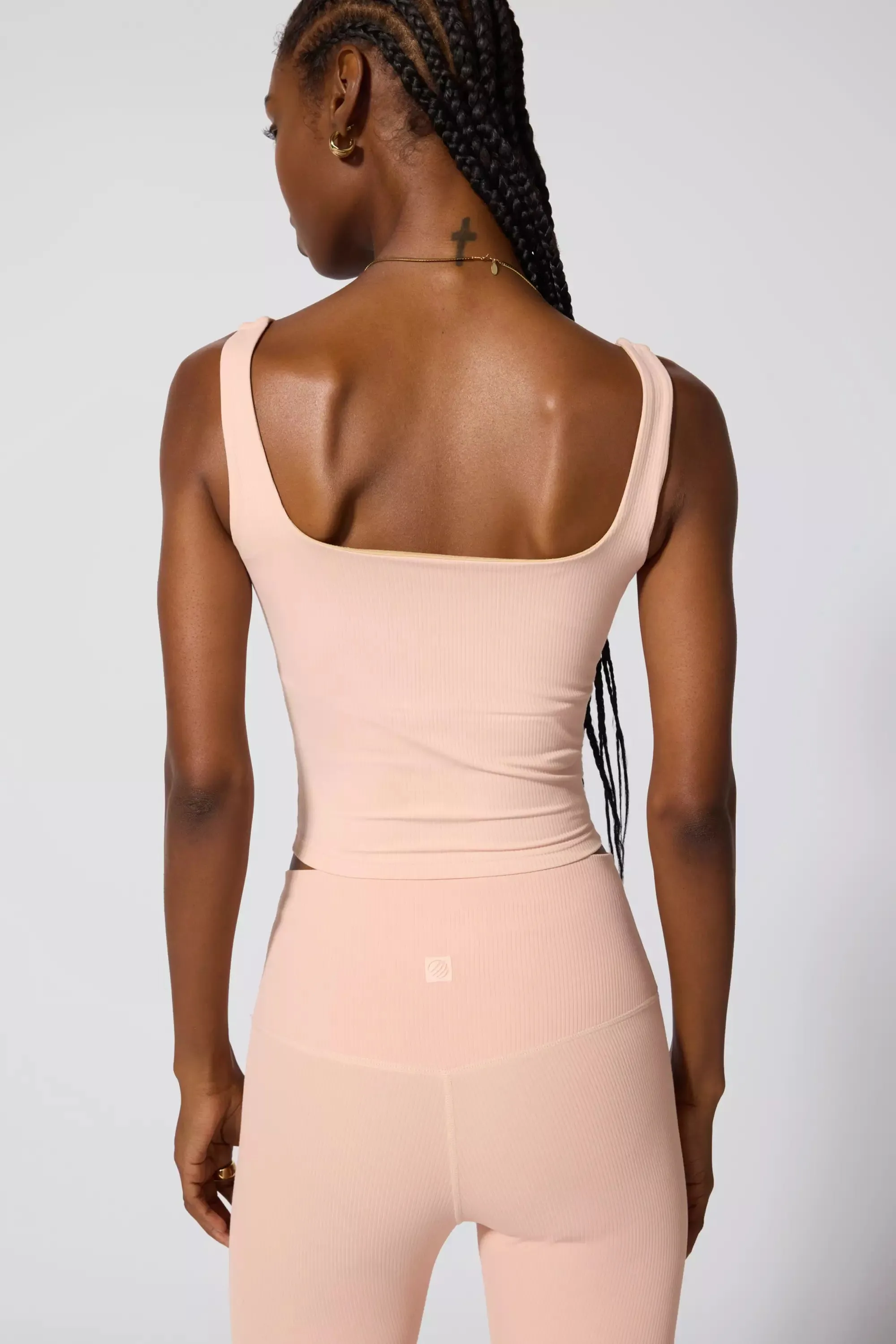 Ribbed Crop Tank - Rose Cloud sold by MPG product image thumbnail 3
