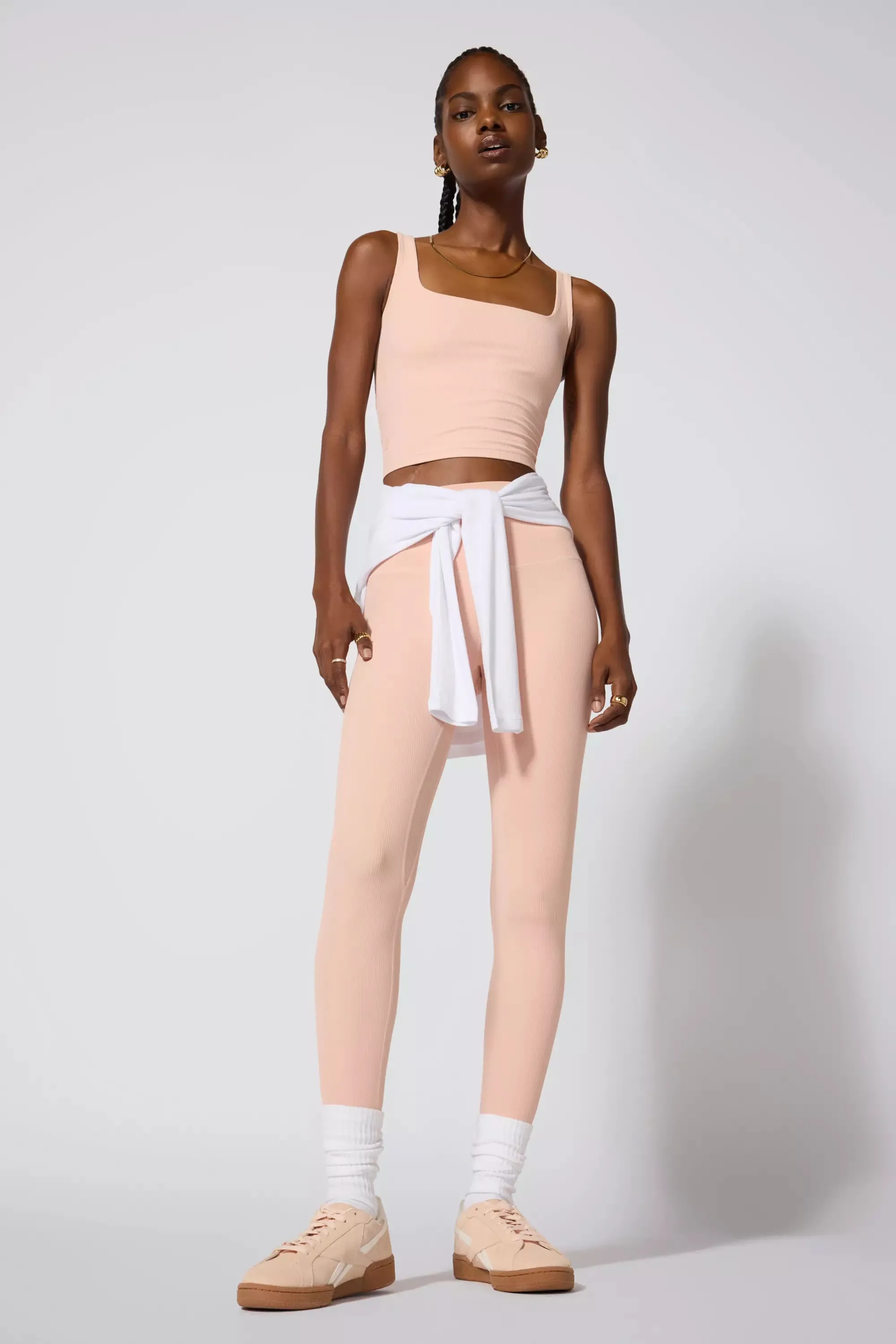 Ribbed Crop Tank - Rose Cloud sold by MPG product image thumbnail 2