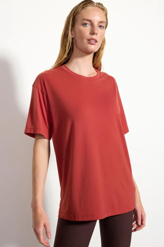 Dynamic Boyfriend Tee - Brick Dust sold by MPG