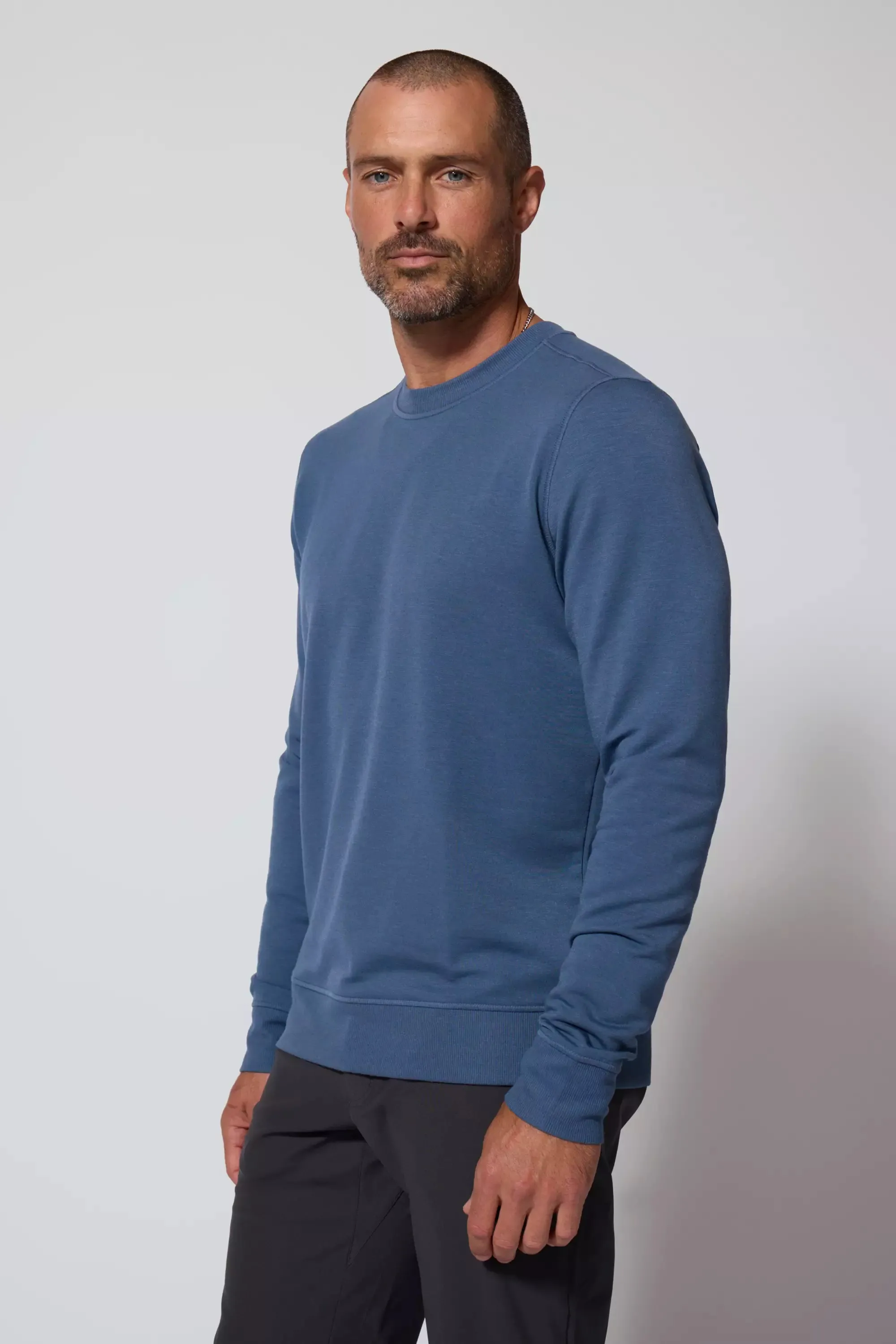 Men's Modal Fleece Pullover - Petrol Blue sold by MPG