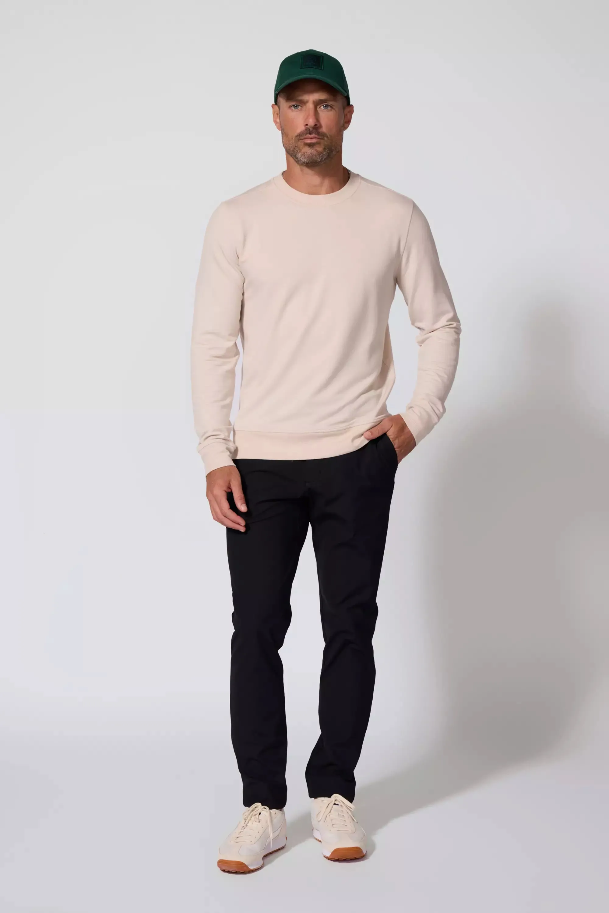 Men's Modal Fleece Pullover - Stone sold by MPG product image thumbnail 2