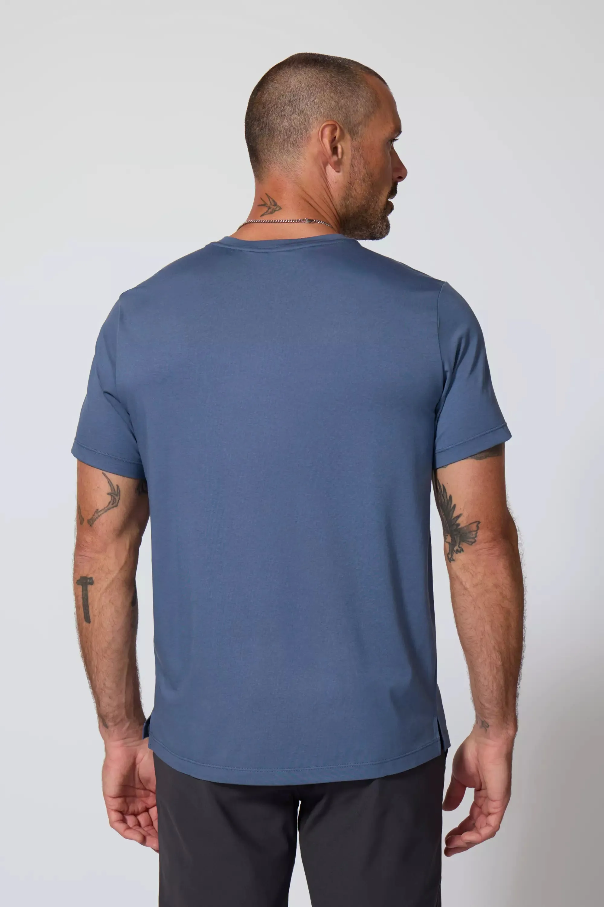 Pima Cotton Tee - Petrol Blue sold by MPG product image thumbnail 3