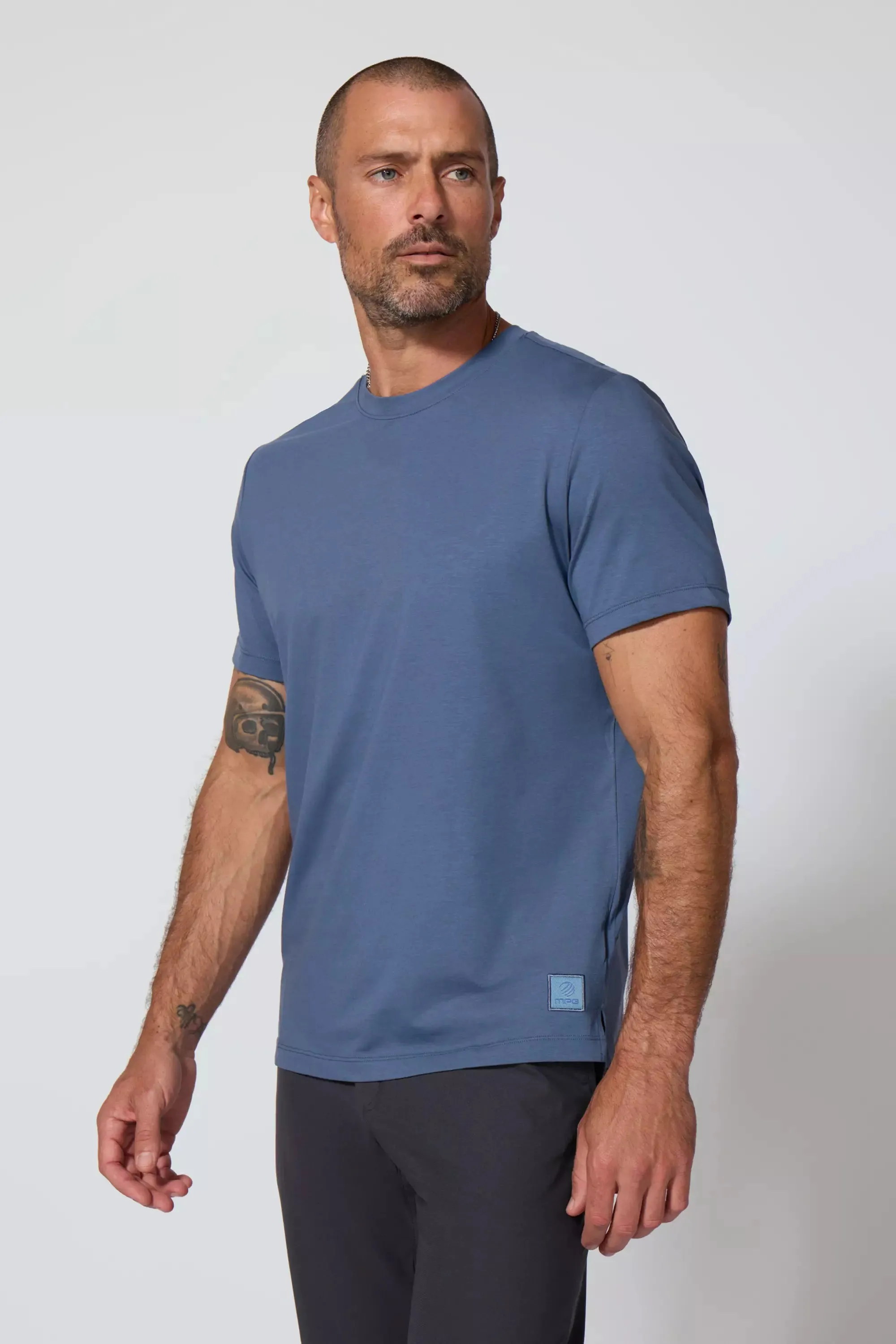 Pima Cotton Tee - Petrol Blue sold by MPG