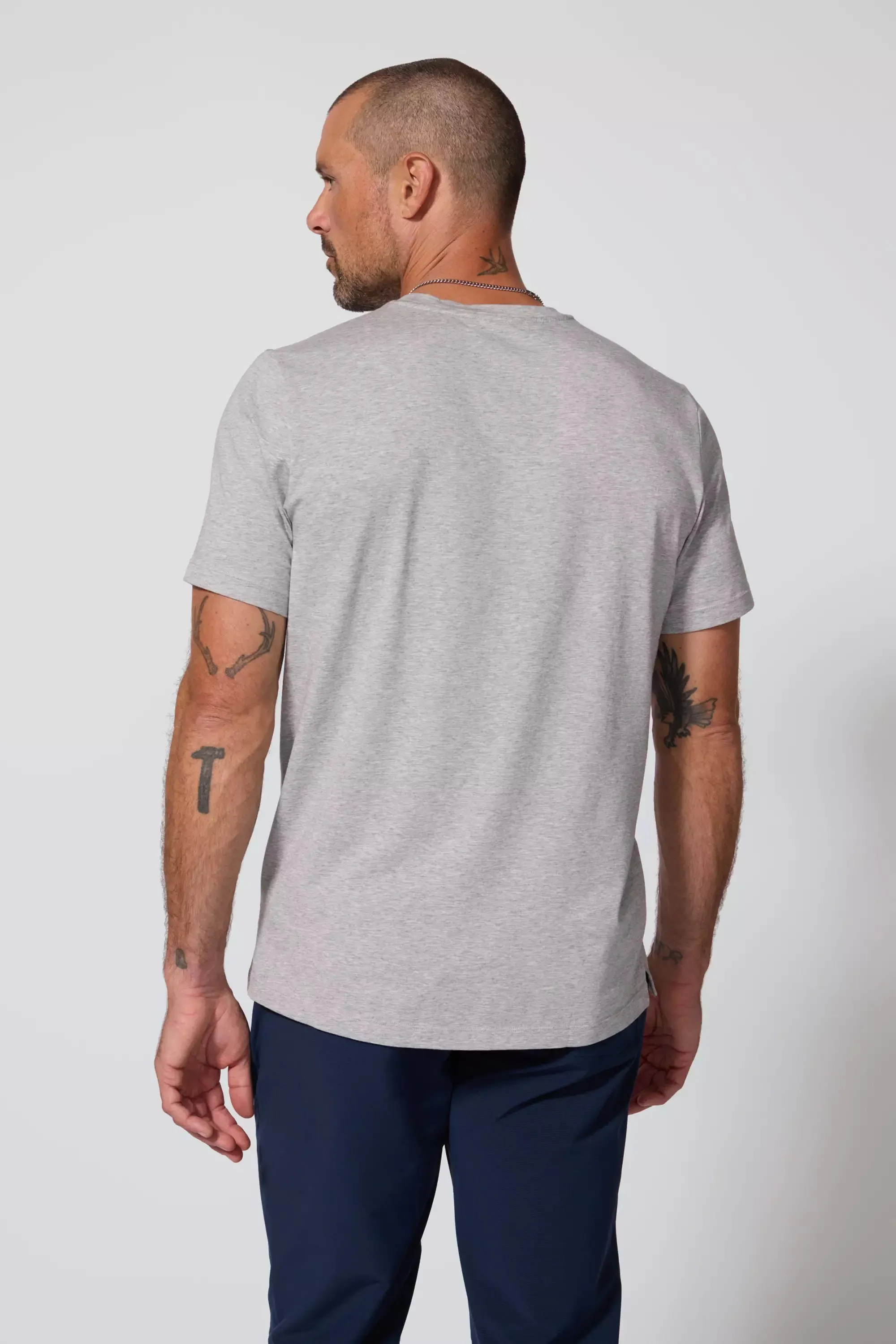 Pima Cotton Tee - Htr Concrete sold by MPG product image thumbnail 4