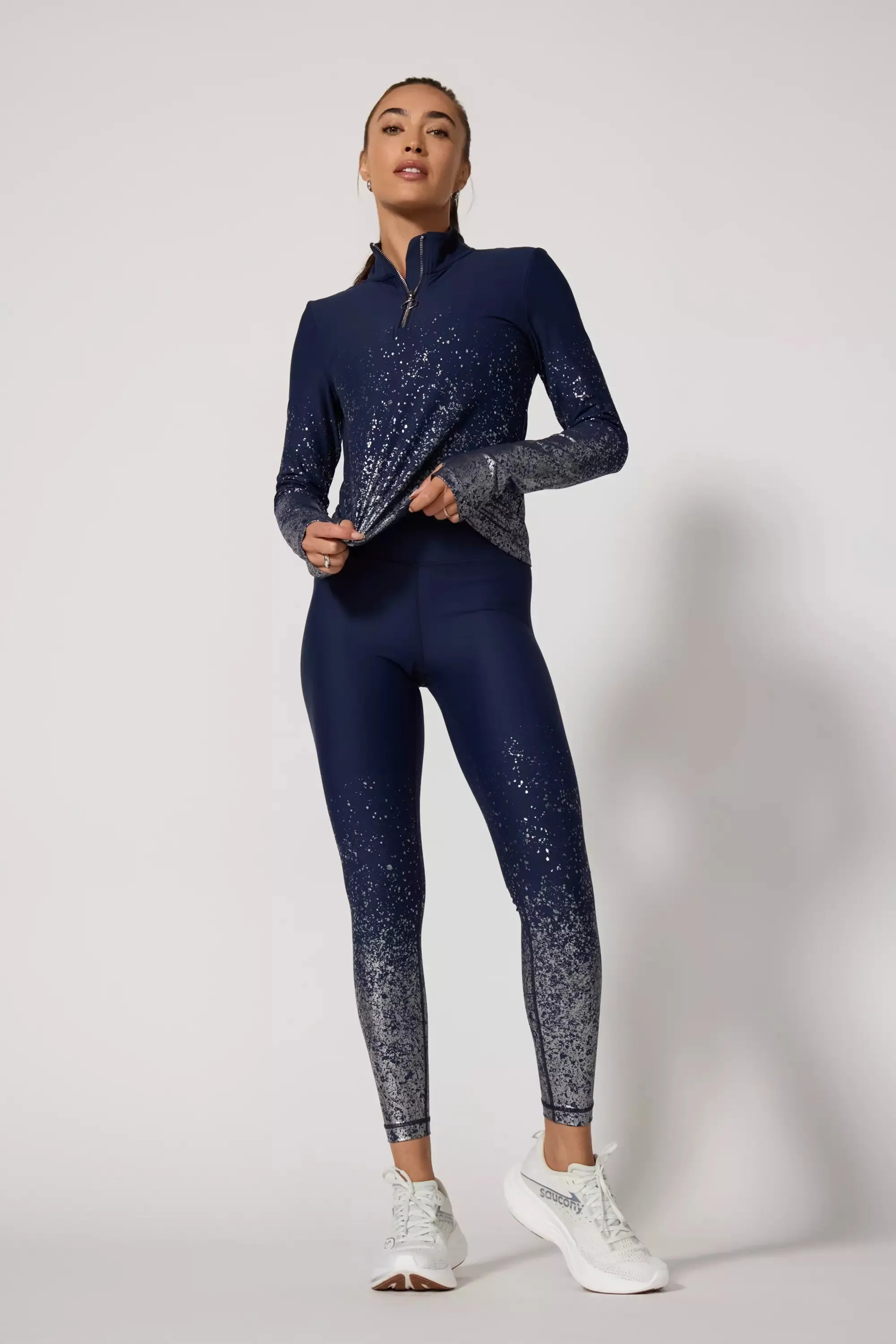 Foil Print Legging - Deep Navy sold by MPG product image thumbnail 2