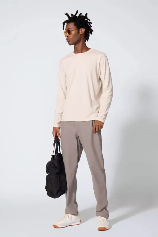 Pima Cotton Long Sleeve Tee - Stone sold by MPG