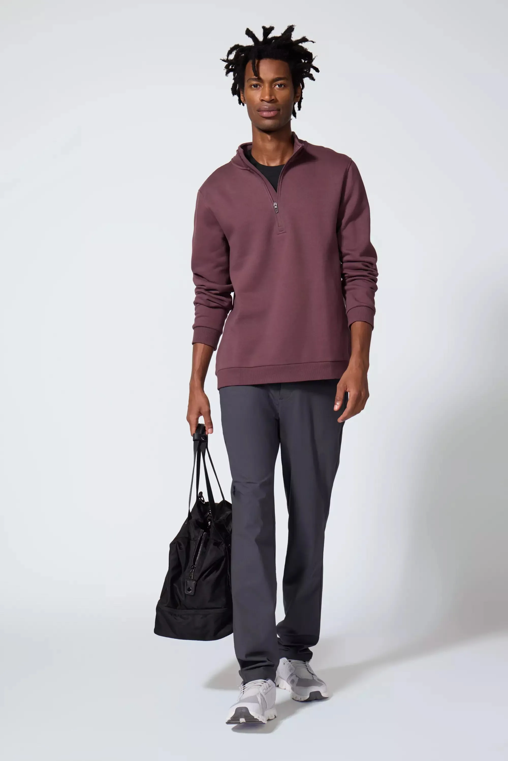 Comfort Men's Fleece 1/4 Zip - Huckleberry sold by MPG product image thumbnail 2