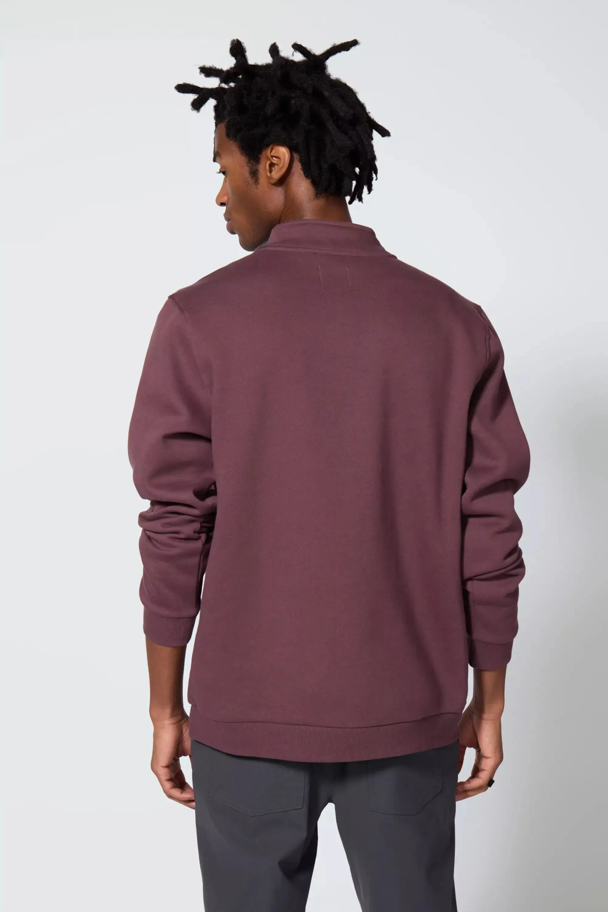 Comfort Men's Fleece 1/4 Zip - Huckleberry sold by MPG product image thumbnail 3