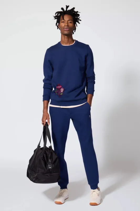 Comfort Men's Fleece Embroidered Sweatshirt - Navy sold by MPG