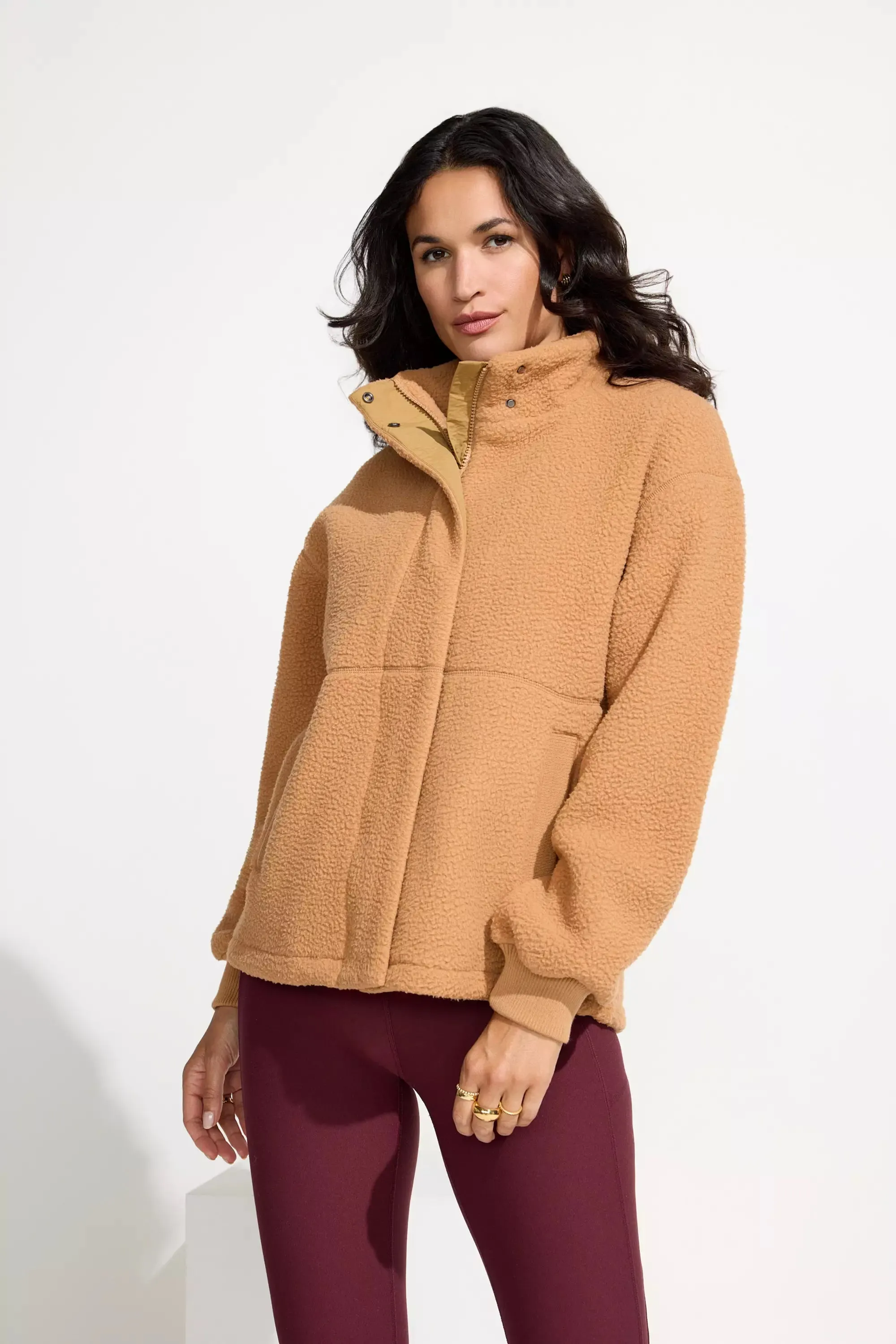 Cropped Fleece Jacket sold by Mondetta product image thumbnail 3