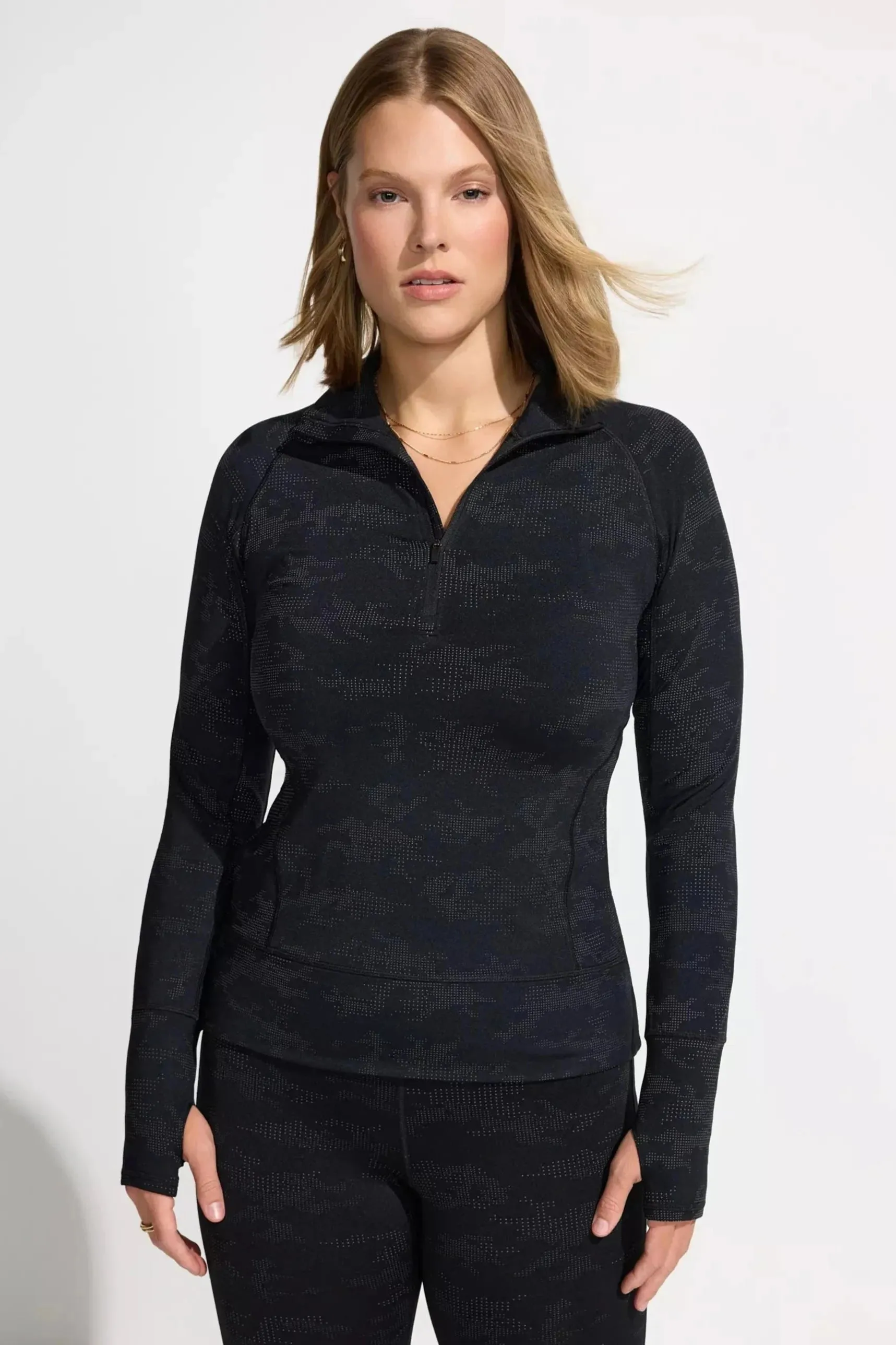 Camo Reflective Half Zip sold by Mondetta product image thumbnail 2