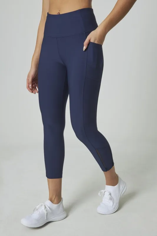 Women’s Vertical Mesh Capri sold by Mondetta