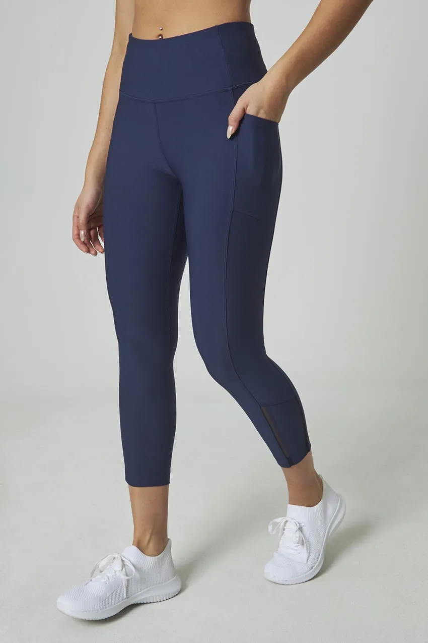 Women’s Vertical Mesh Capri sold by Mondetta
