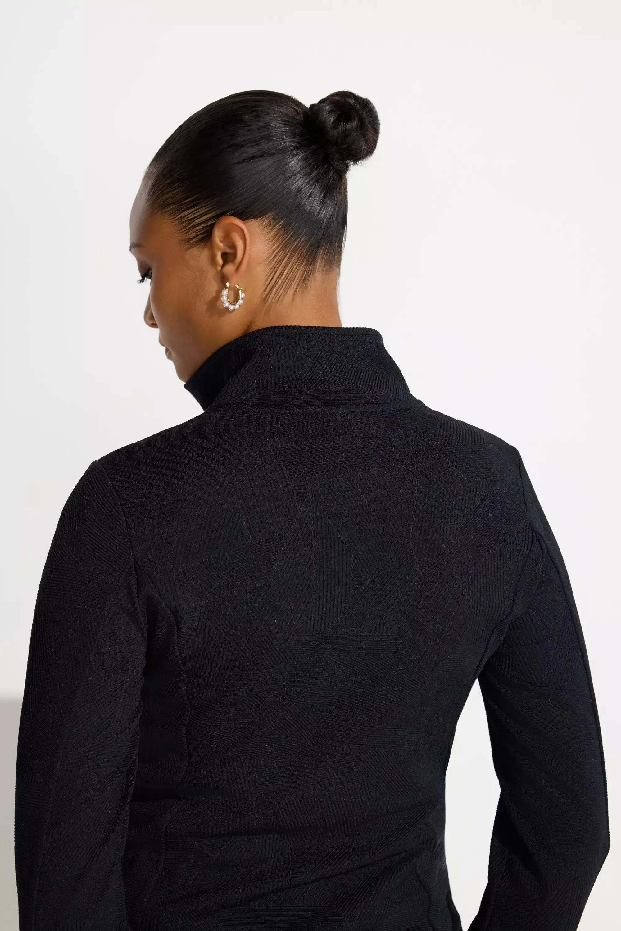 Women’s Geo Jacquard Full-Zip Jacket sold by Mondetta product image thumbnail 4