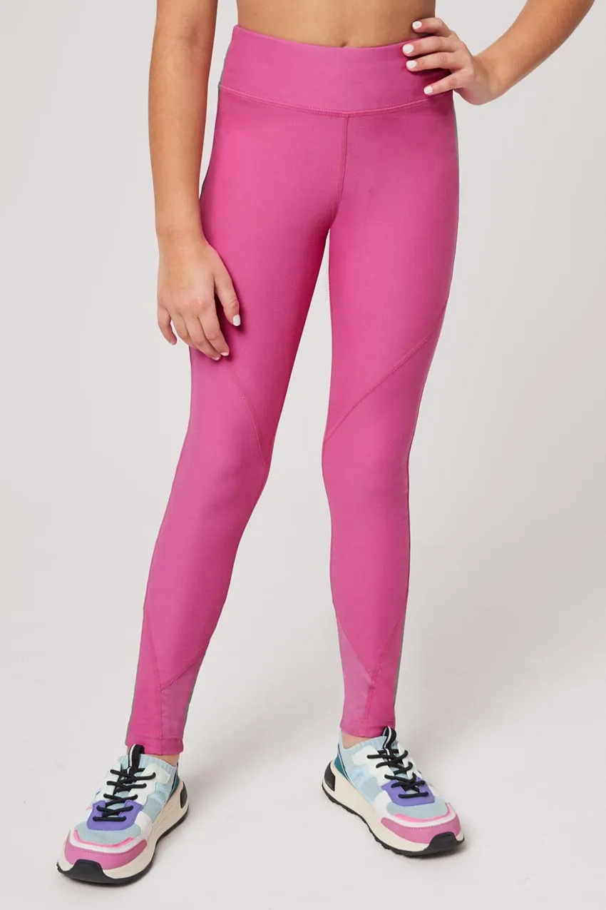 Girls’ Legging With Mesh Detail 23" sold by Mondetta