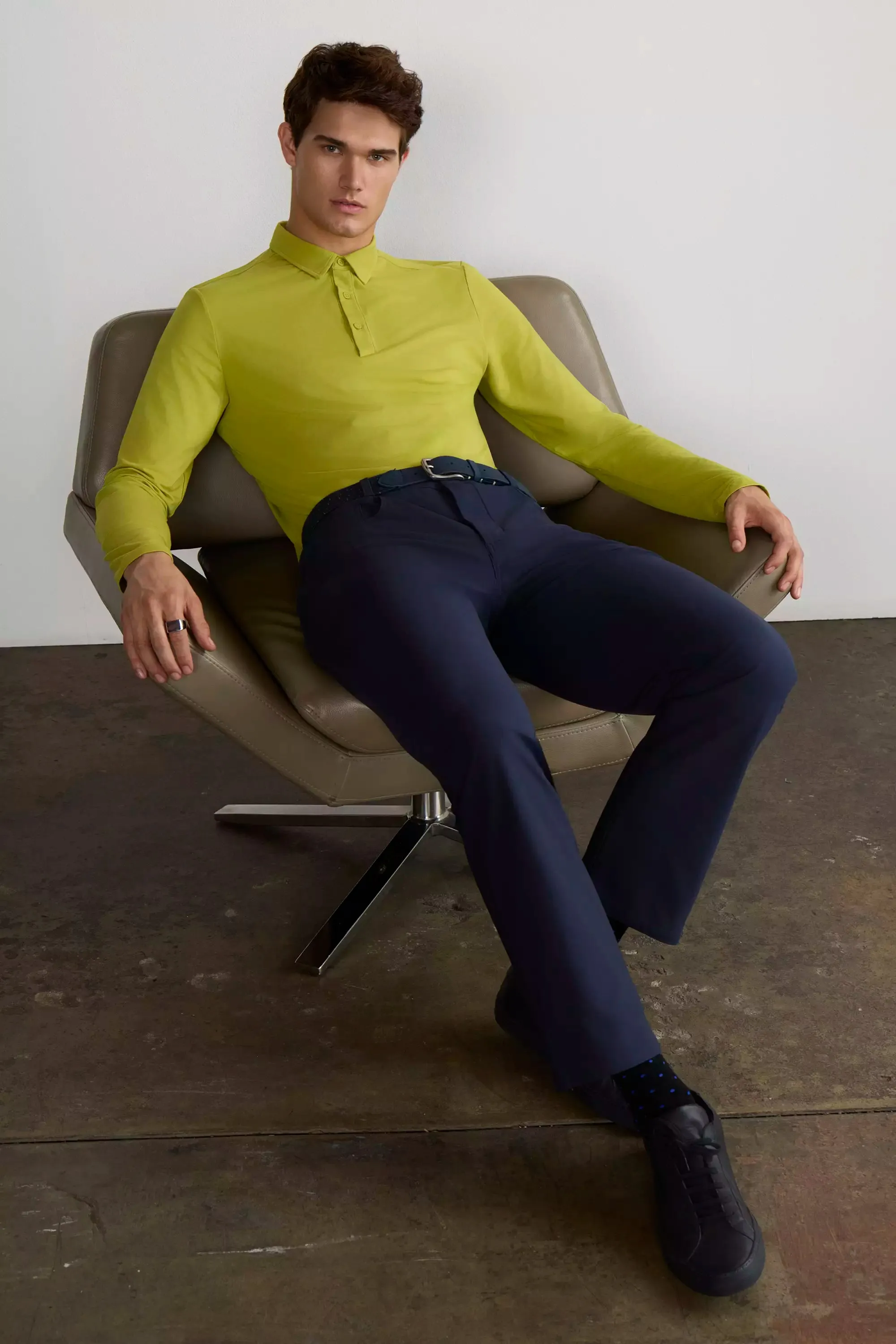 Limitless Denim-Look Semi-Straight Pant sold by Mondetta