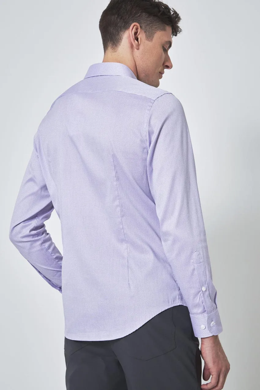 PerformLuxe Cotton Nylon Check Slim-Fit Shirt sold by Mondetta product image thumbnail 4