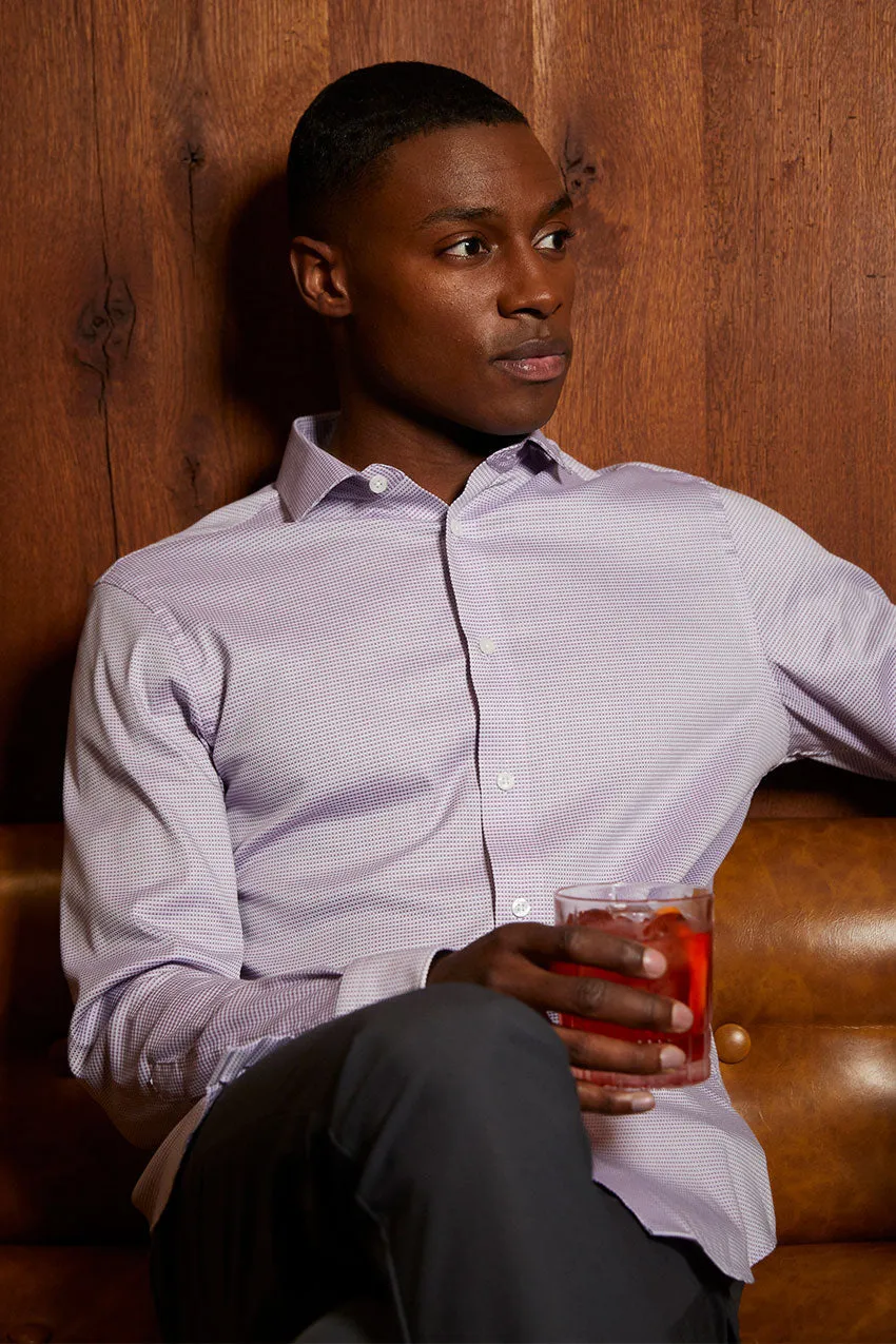 PerformLuxe Cotton Nylon Check Slim-Fit Shirt sold by Mondetta