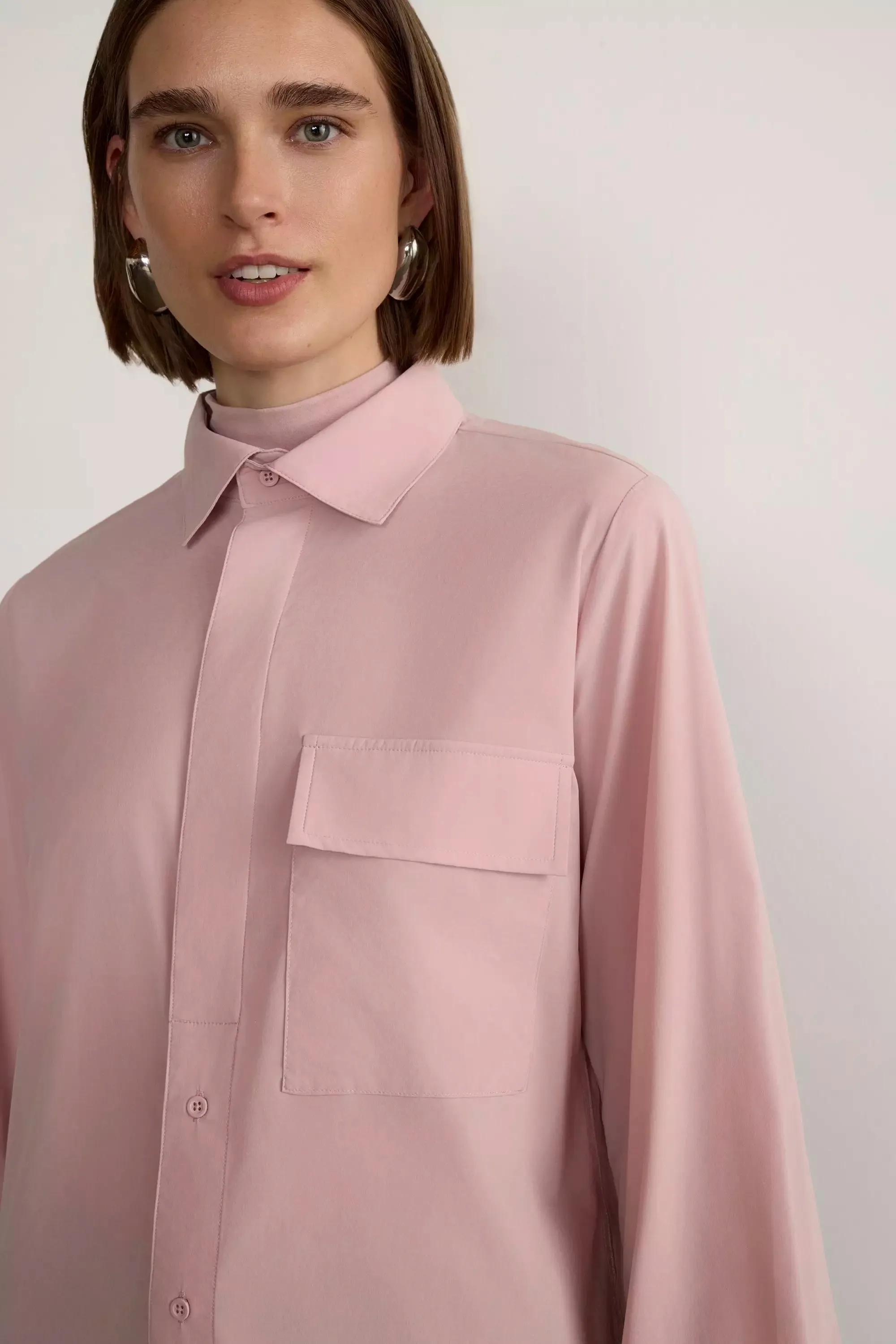 Resource Relaxed Blouse with Pleated Sleeve Cuff Detail sold by Mondetta product image thumbnail 4