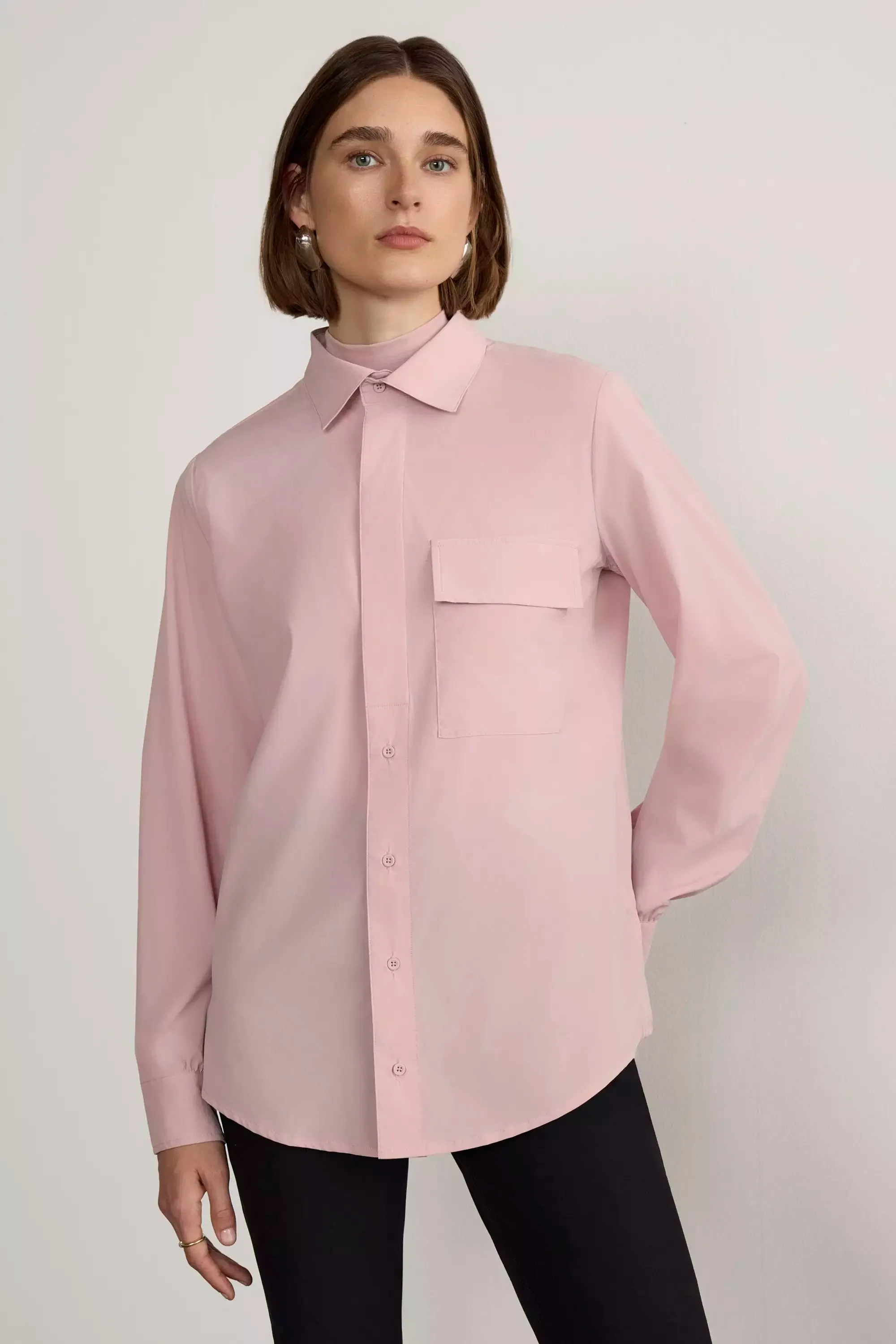 Resource Relaxed Blouse with Pleated Sleeve Cuff Detail sold by Mondetta product image thumbnail 2